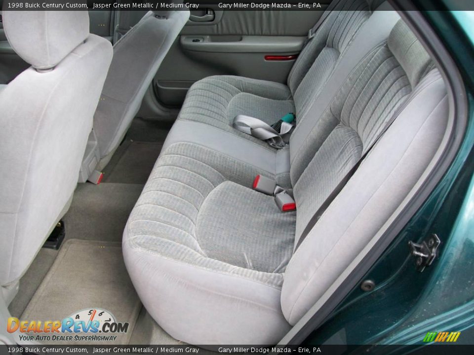 1998 Buick Century Custom Jasper Green Metallic / Medium Gray Photo #13