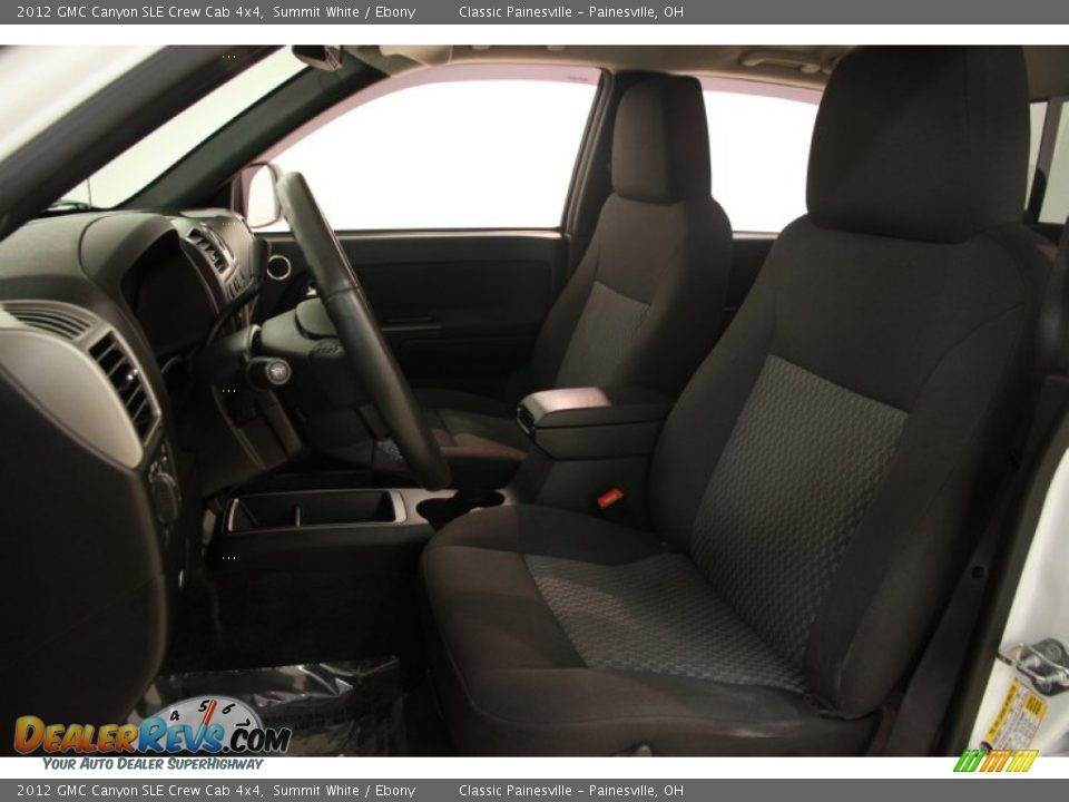 2012 GMC Canyon SLE Crew Cab 4x4 Summit White / Ebony Photo #5