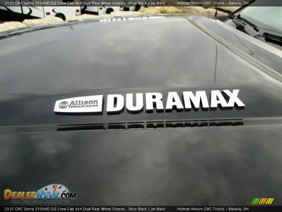 2015 GMC Sierra 3500HD SLE Crew Cab 4x4 Dual Rear Wheel Chassis Onyx Black / Jet Black Photo #4