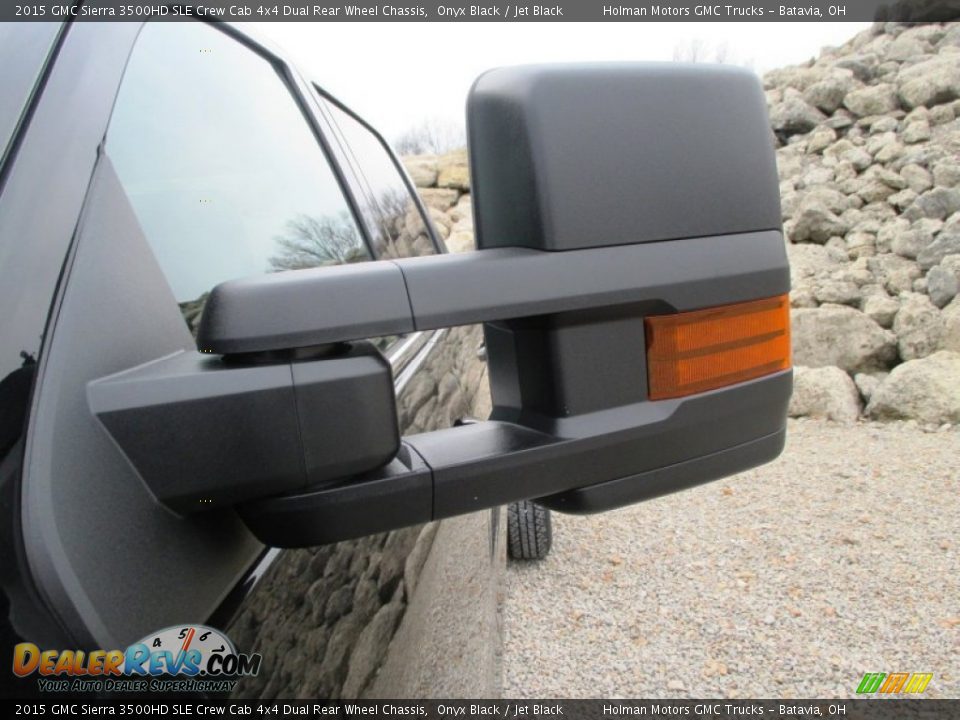 2015 GMC Sierra 3500HD SLE Crew Cab 4x4 Dual Rear Wheel Chassis Onyx Black / Jet Black Photo #6