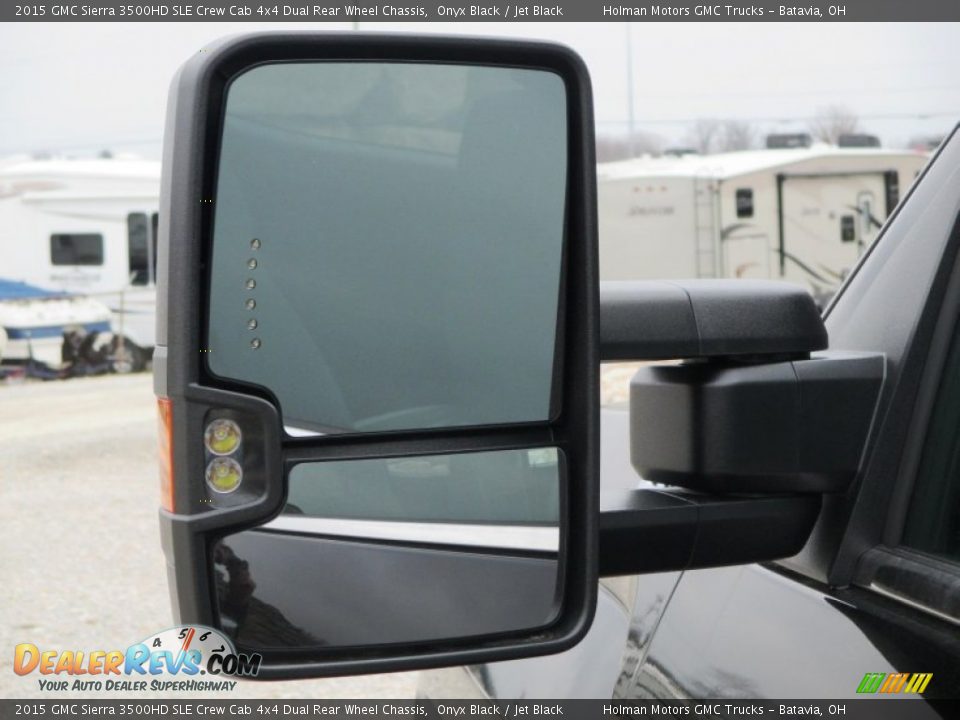 2015 GMC Sierra 3500HD SLE Crew Cab 4x4 Dual Rear Wheel Chassis Onyx Black / Jet Black Photo #7