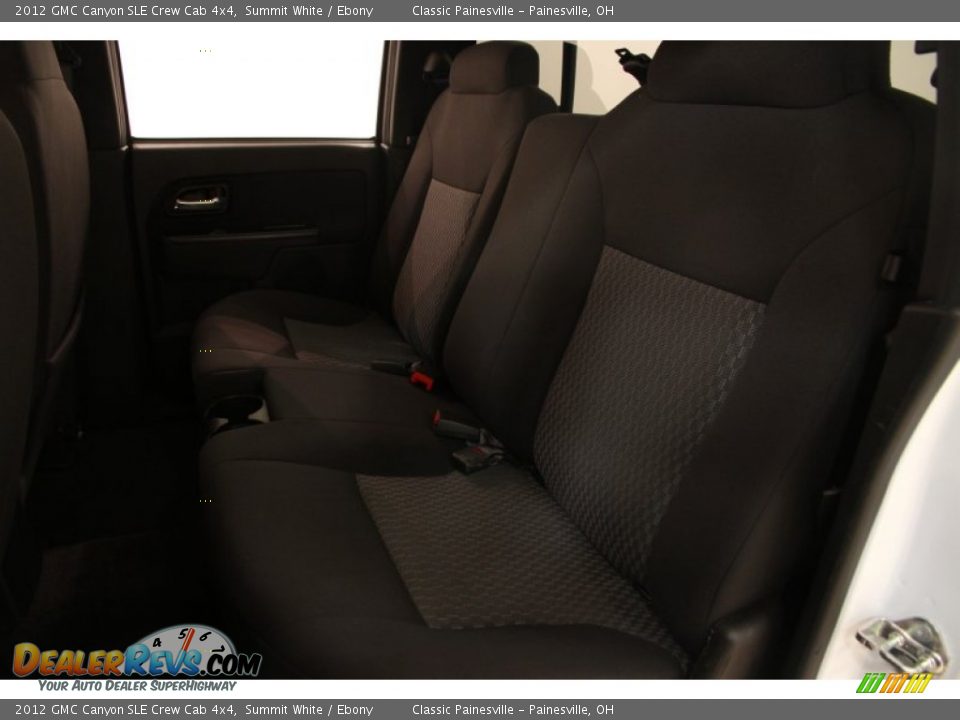 2012 GMC Canyon SLE Crew Cab 4x4 Summit White / Ebony Photo #12