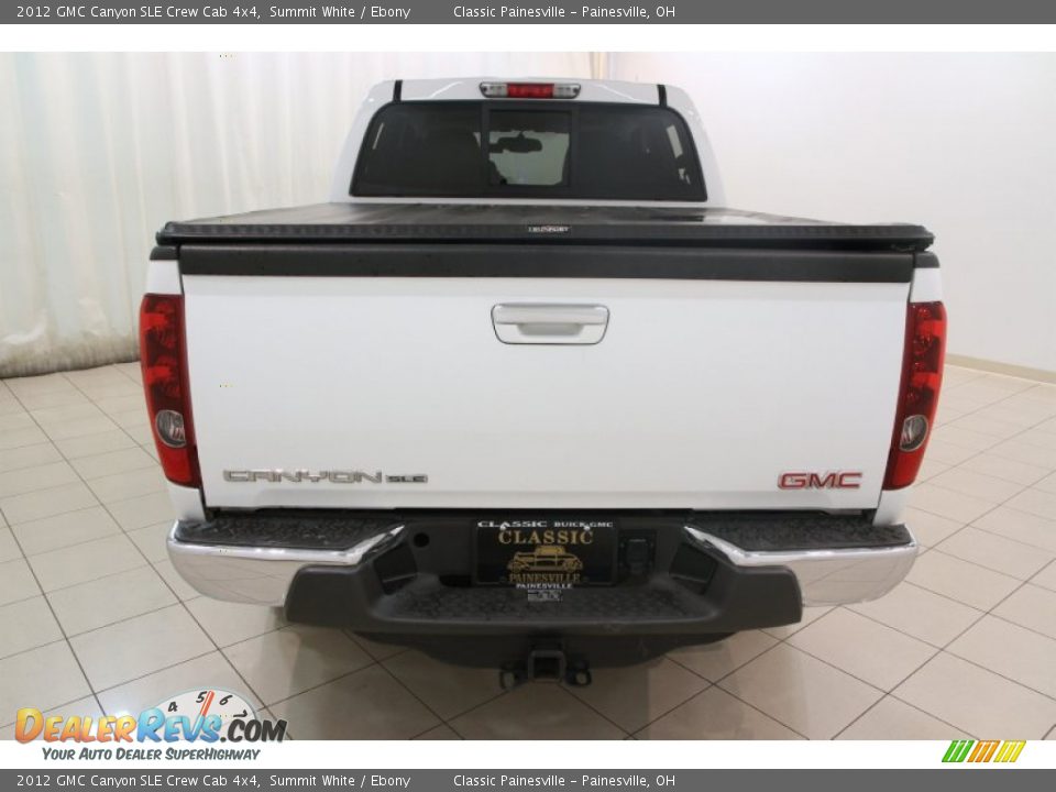 2012 GMC Canyon SLE Crew Cab 4x4 Summit White / Ebony Photo #13