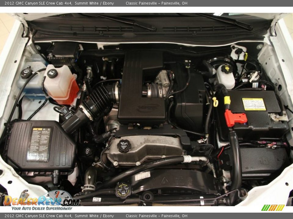 2012 GMC Canyon SLE Crew Cab 4x4 Summit White / Ebony Photo #14