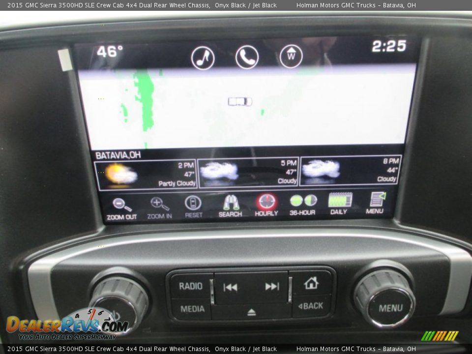 2015 GMC Sierra 3500HD SLE Crew Cab 4x4 Dual Rear Wheel Chassis Onyx Black / Jet Black Photo #14