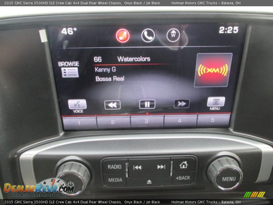 2015 GMC Sierra 3500HD SLE Crew Cab 4x4 Dual Rear Wheel Chassis Onyx Black / Jet Black Photo #15