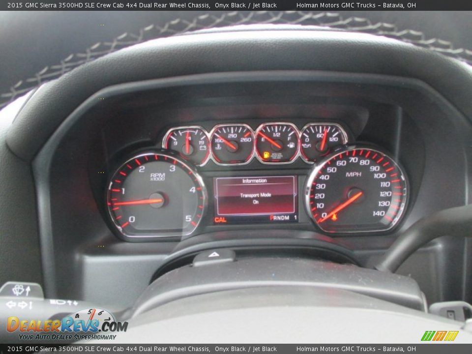 2015 GMC Sierra 3500HD SLE Crew Cab 4x4 Dual Rear Wheel Chassis Gauges Photo #25