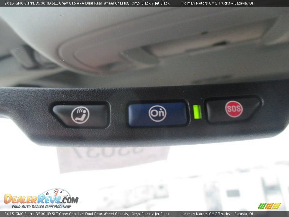 2015 GMC Sierra 3500HD SLE Crew Cab 4x4 Dual Rear Wheel Chassis Onyx Black / Jet Black Photo #28