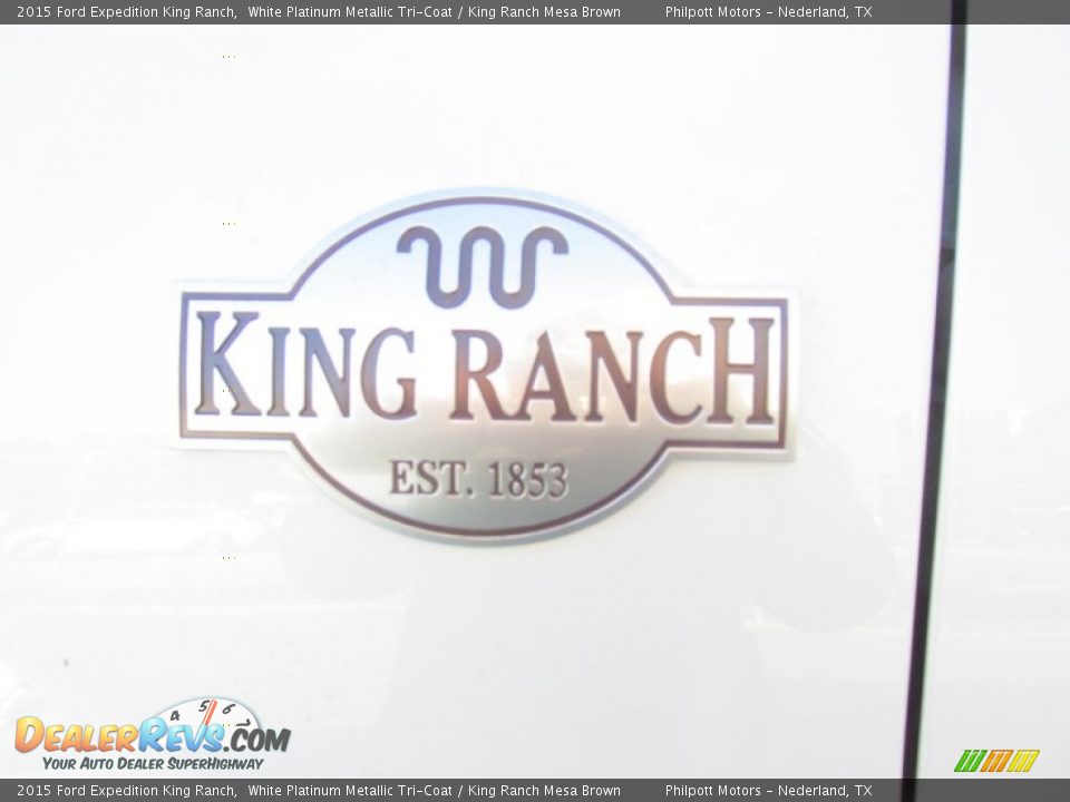 2015 Ford Expedition King Ranch White Platinum Metallic Tri-Coat / King Ranch Mesa Brown Photo #13