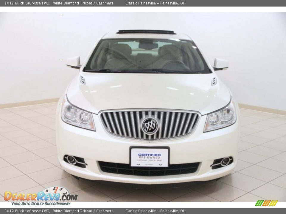2012 Buick LaCrosse FWD White Diamond Tricoat / Cashmere Photo #2