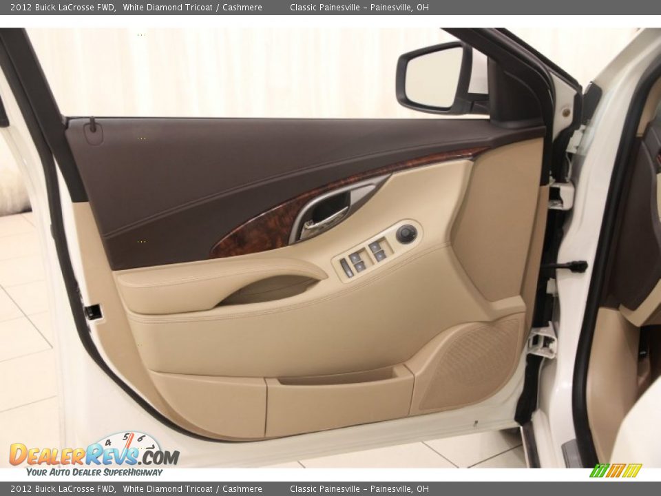 2012 Buick LaCrosse FWD White Diamond Tricoat / Cashmere Photo #4