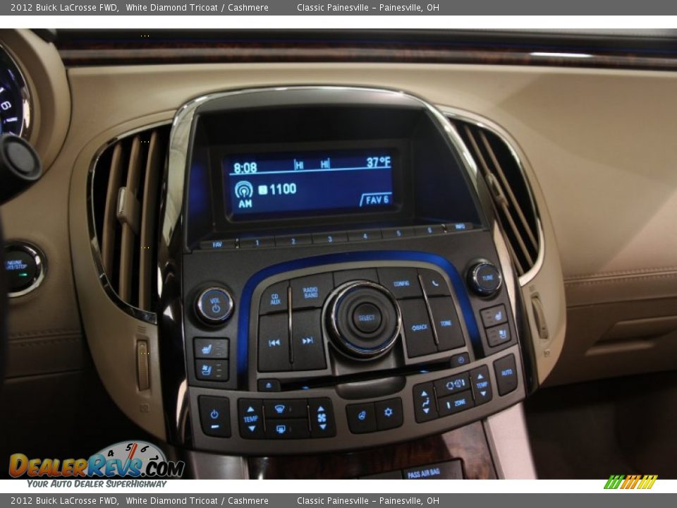 2012 Buick LaCrosse FWD White Diamond Tricoat / Cashmere Photo #7
