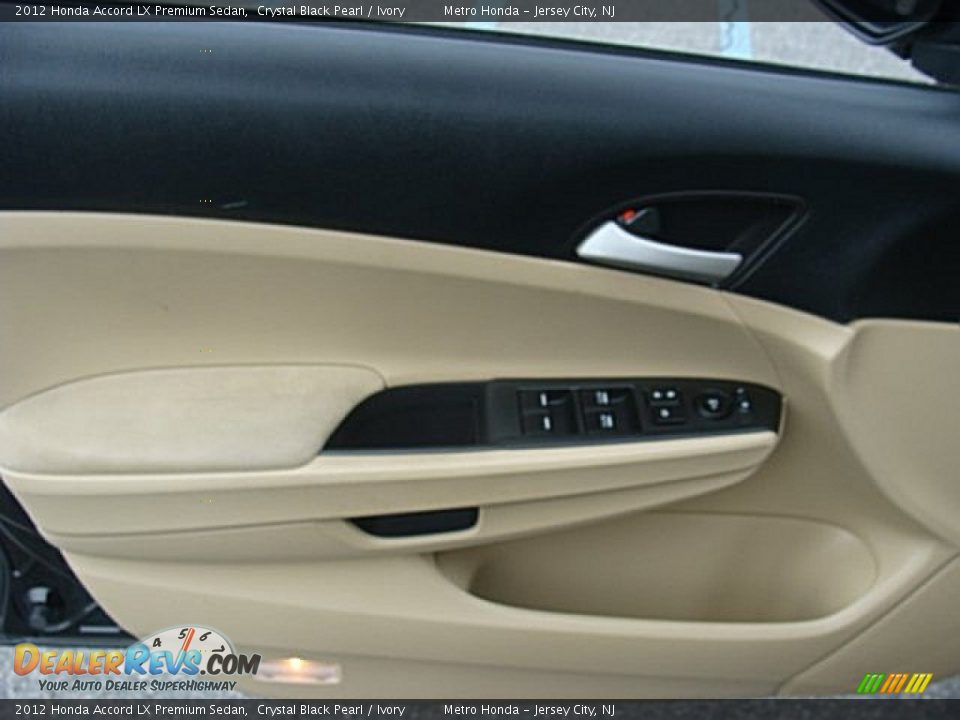 2012 Honda Accord LX Premium Sedan Crystal Black Pearl / Ivory Photo #9