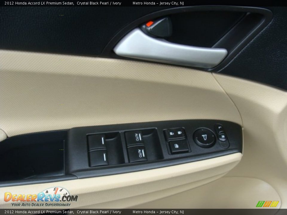 2012 Honda Accord LX Premium Sedan Crystal Black Pearl / Ivory Photo #10