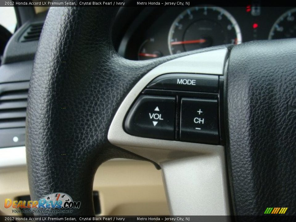 2012 Honda Accord LX Premium Sedan Crystal Black Pearl / Ivory Photo #15