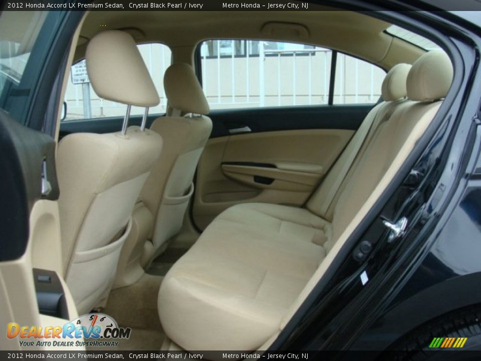 2012 Honda Accord LX Premium Sedan Crystal Black Pearl / Ivory Photo #20