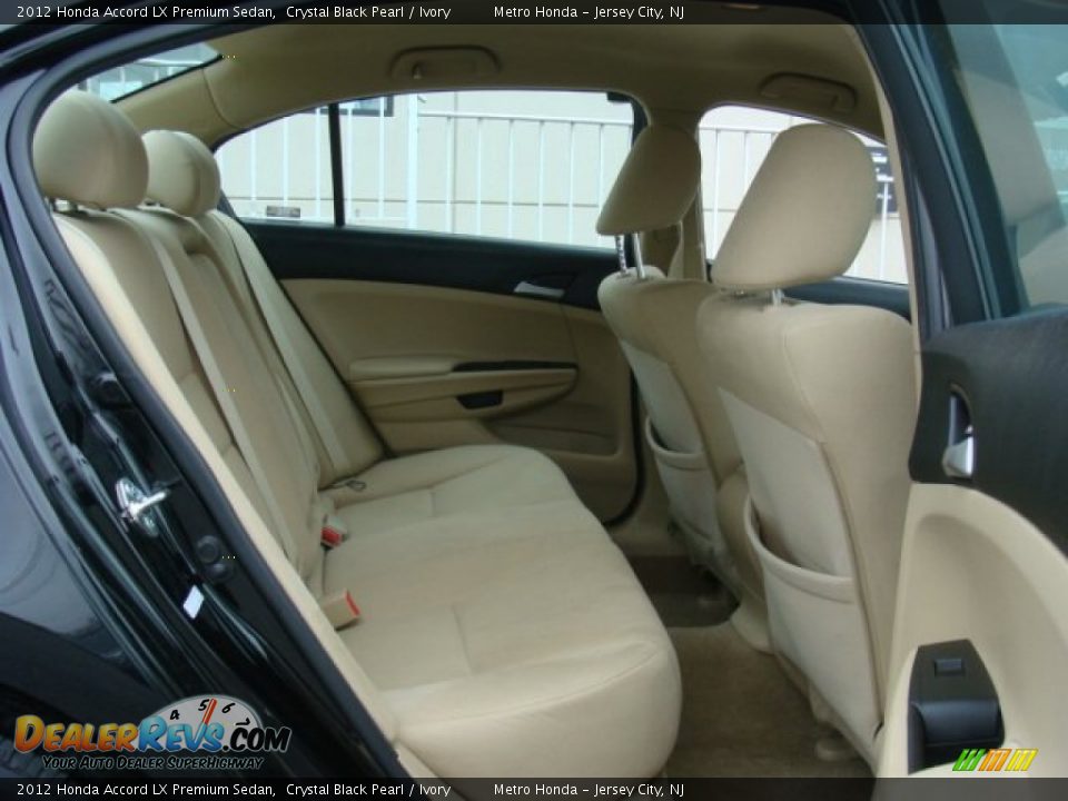 2012 Honda Accord LX Premium Sedan Crystal Black Pearl / Ivory Photo #23