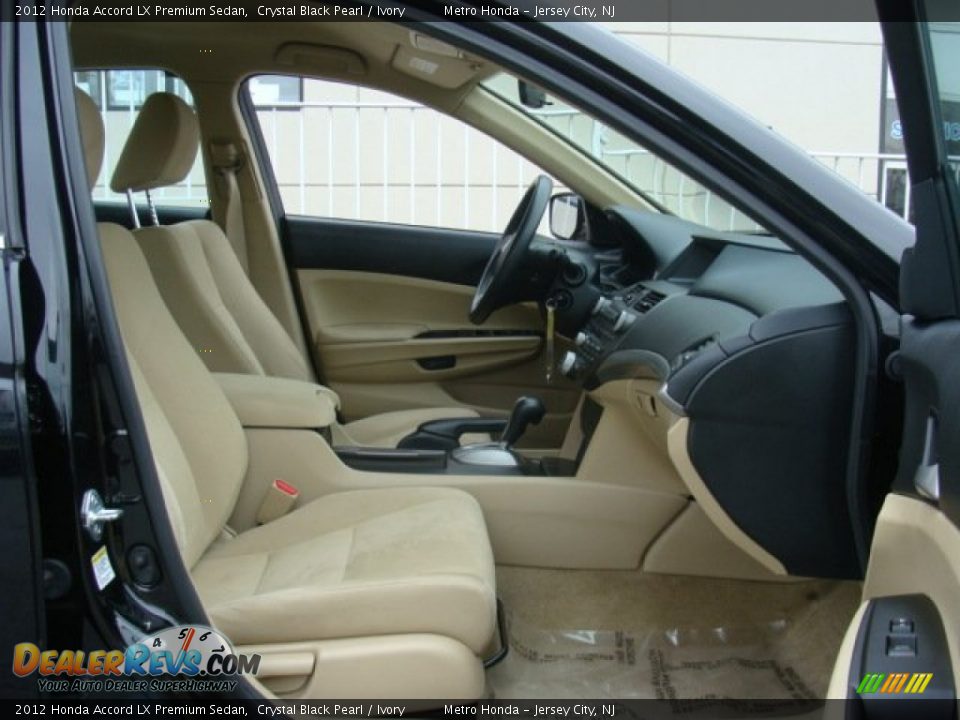 2012 Honda Accord LX Premium Sedan Crystal Black Pearl / Ivory Photo #26