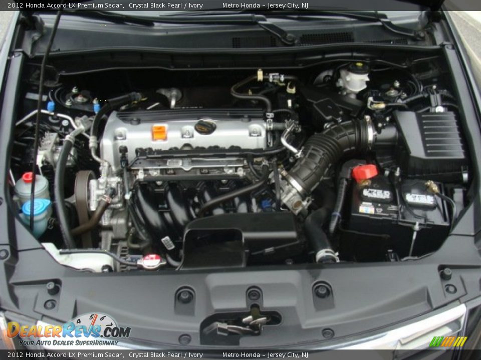 2012 Honda Accord LX Premium Sedan Crystal Black Pearl / Ivory Photo #27