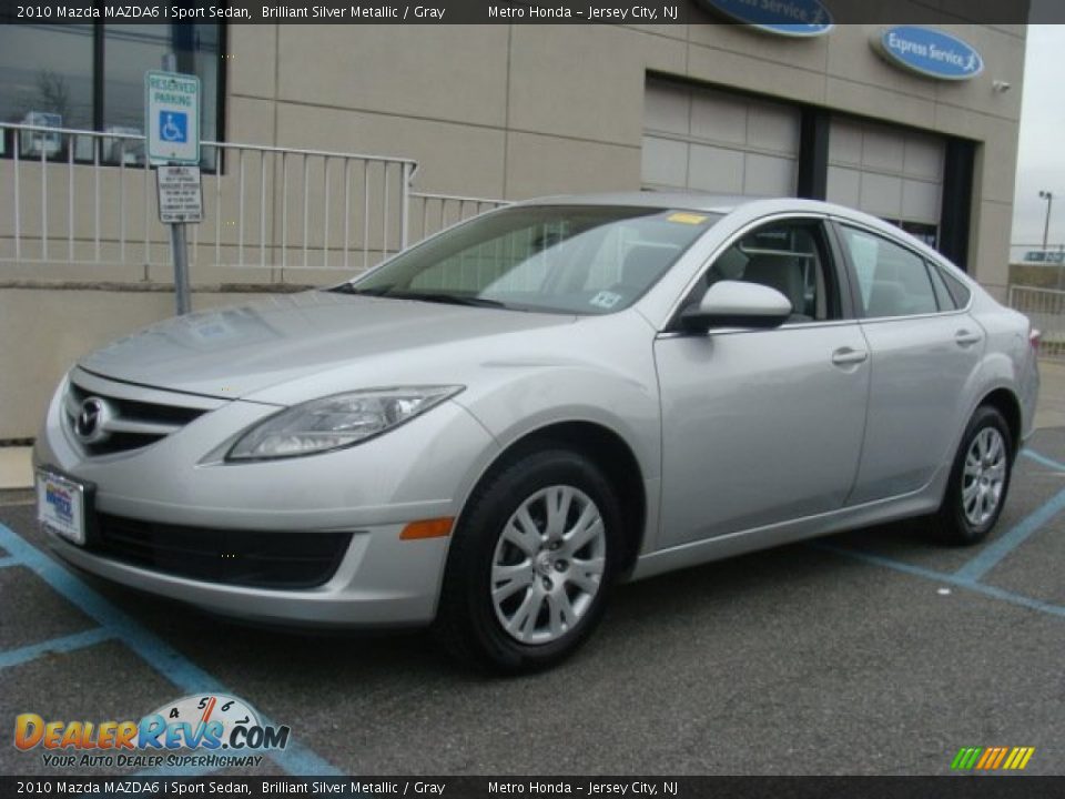 2010 Mazda MAZDA6 i Sport Sedan Brilliant Silver Metallic / Gray Photo #1