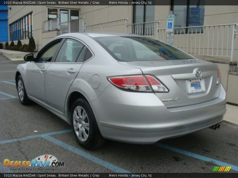 2010 Mazda MAZDA6 i Sport Sedan Brilliant Silver Metallic / Gray Photo #4