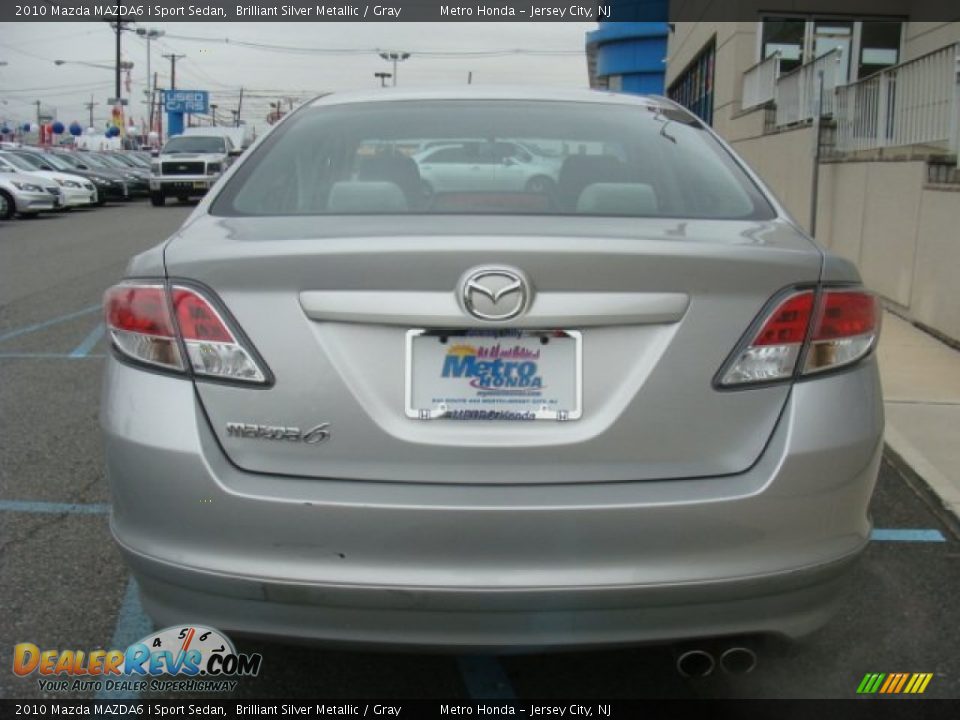 2010 Mazda MAZDA6 i Sport Sedan Brilliant Silver Metallic / Gray Photo #5