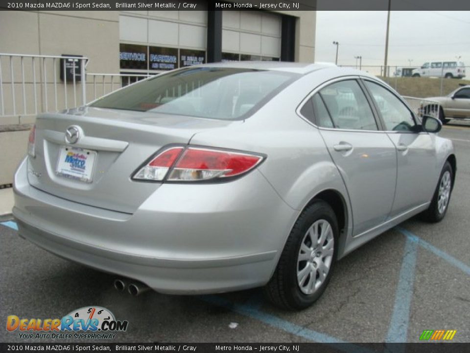 2010 Mazda MAZDA6 i Sport Sedan Brilliant Silver Metallic / Gray Photo #6