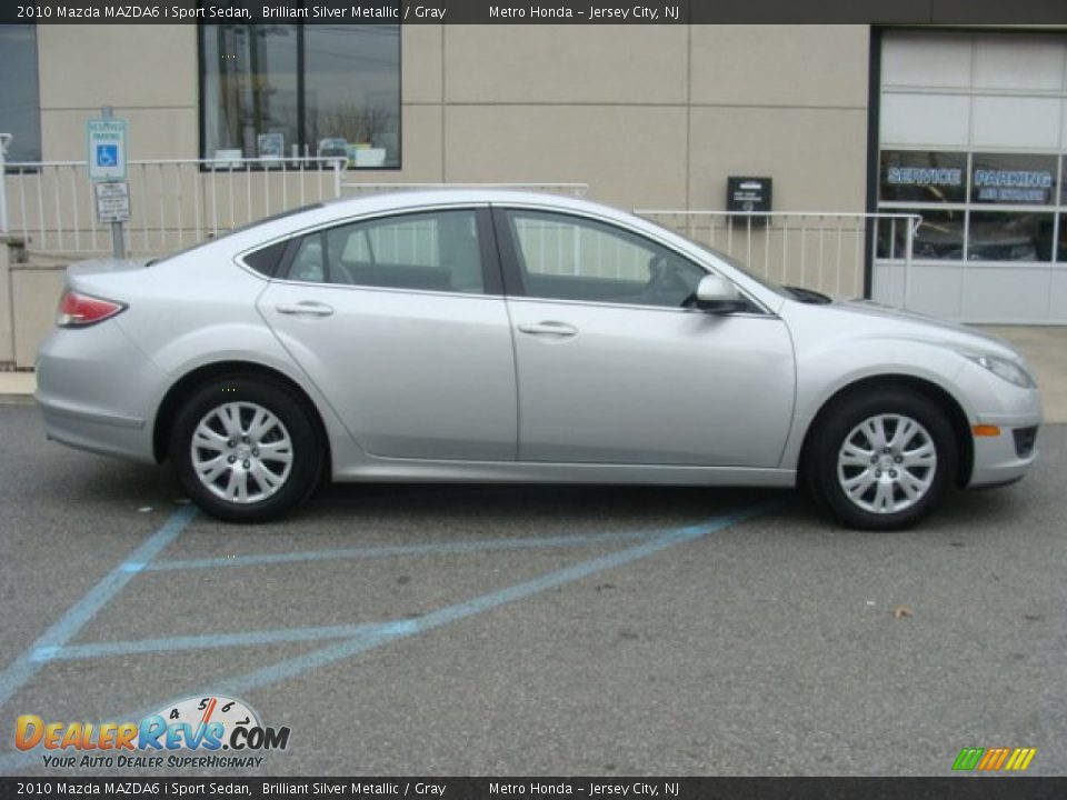 2010 Mazda MAZDA6 i Sport Sedan Brilliant Silver Metallic / Gray Photo #7