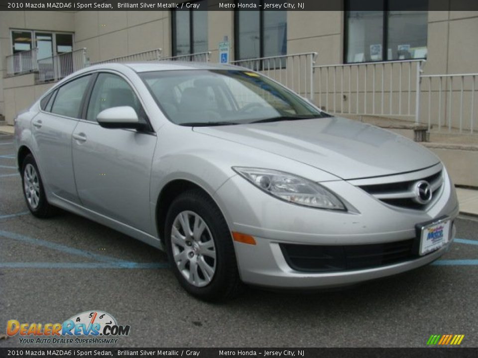 2010 Mazda MAZDA6 i Sport Sedan Brilliant Silver Metallic / Gray Photo #8
