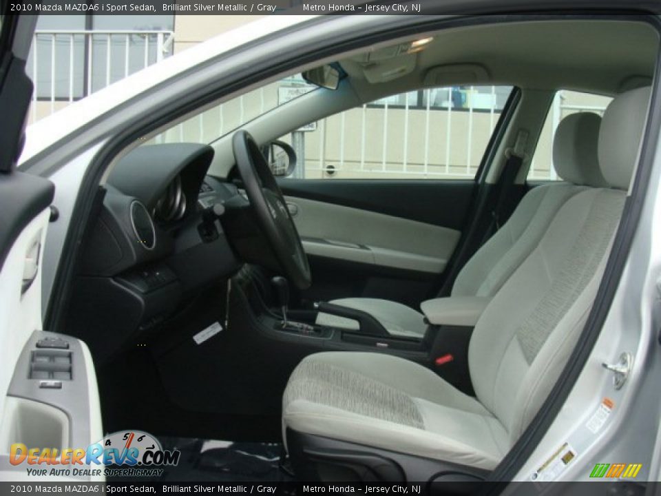 2010 Mazda MAZDA6 i Sport Sedan Brilliant Silver Metallic / Gray Photo #12