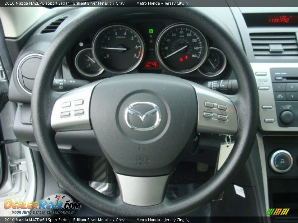 2010 Mazda MAZDA6 i Sport Sedan Brilliant Silver Metallic / Gray Photo #14