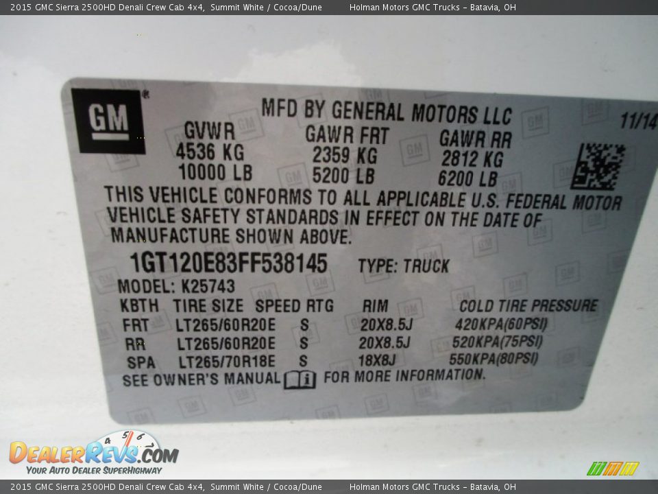 2015 GMC Sierra 2500HD Denali Crew Cab 4x4 Summit White / Cocoa/Dune Photo #8