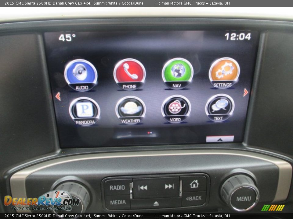 2015 GMC Sierra 2500HD Denali Crew Cab 4x4 Summit White / Cocoa/Dune Photo #12