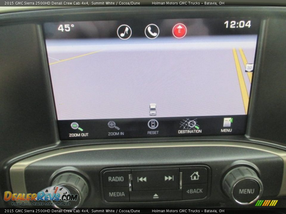 2015 GMC Sierra 2500HD Denali Crew Cab 4x4 Summit White / Cocoa/Dune Photo #13