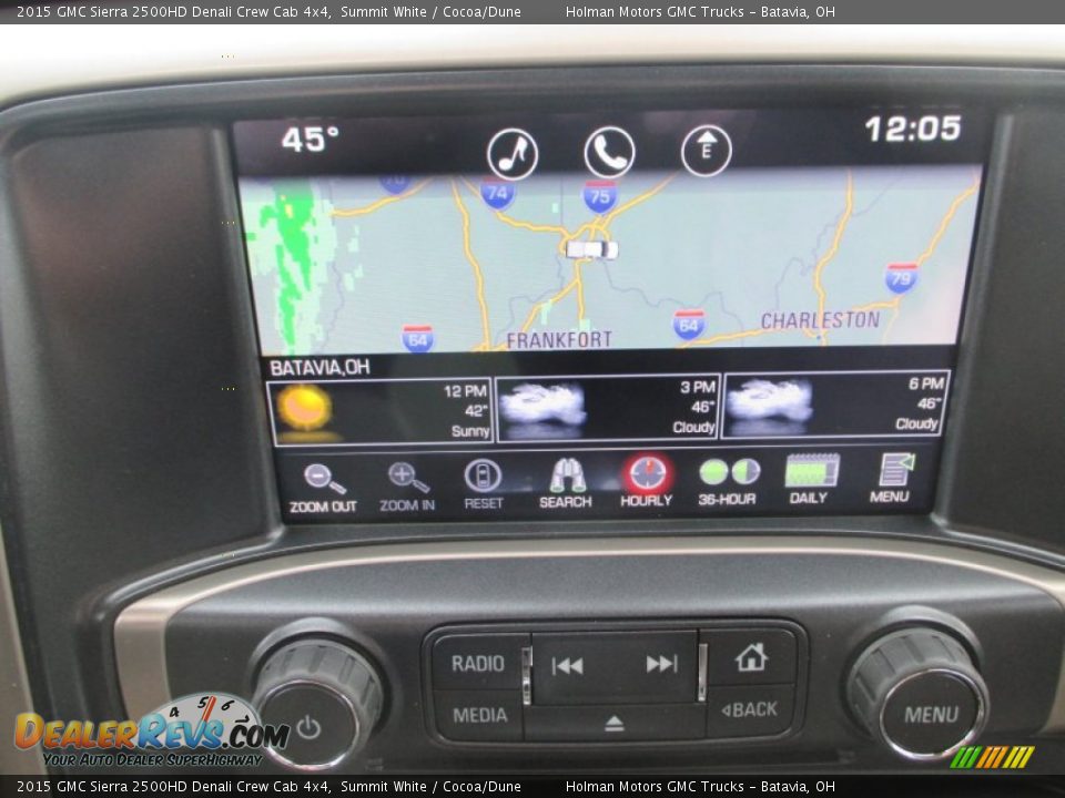 2015 GMC Sierra 2500HD Denali Crew Cab 4x4 Summit White / Cocoa/Dune Photo #14