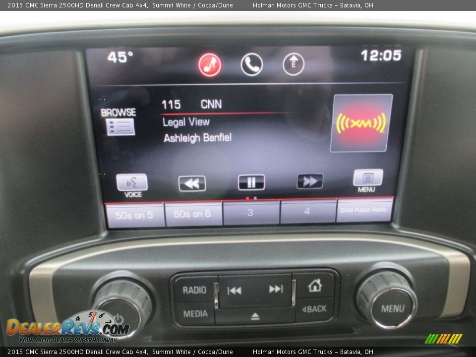 2015 GMC Sierra 2500HD Denali Crew Cab 4x4 Summit White / Cocoa/Dune Photo #15