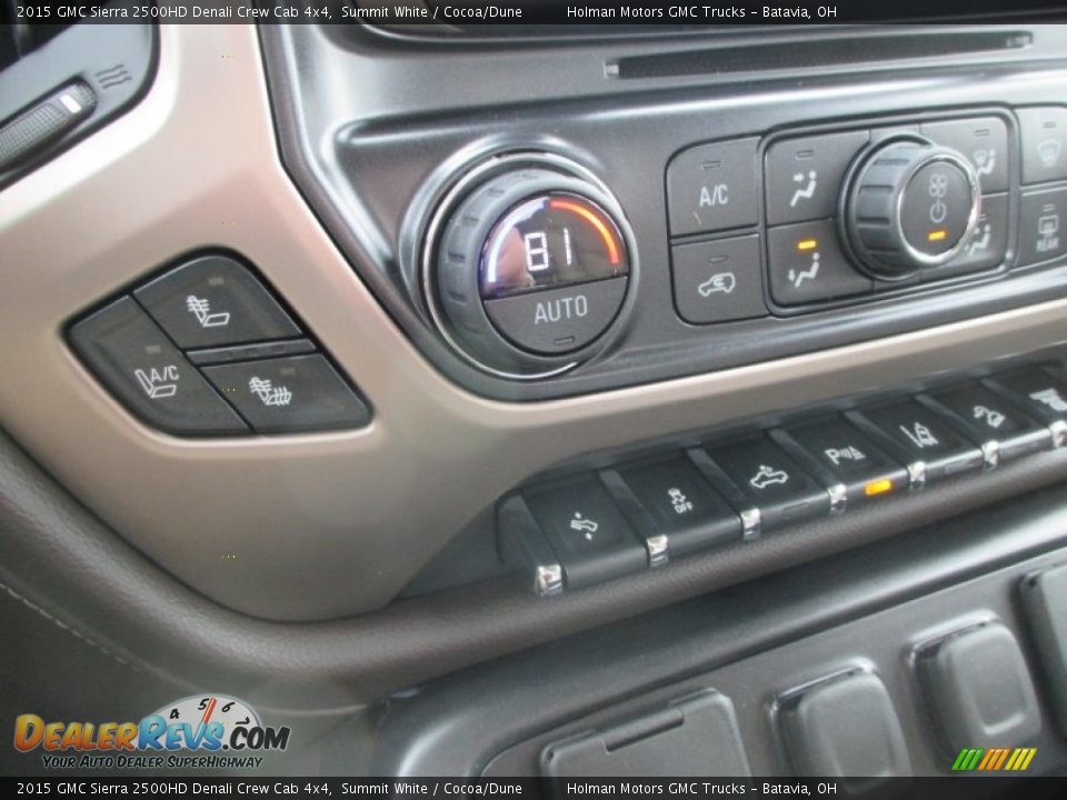 2015 GMC Sierra 2500HD Denali Crew Cab 4x4 Summit White / Cocoa/Dune Photo #17