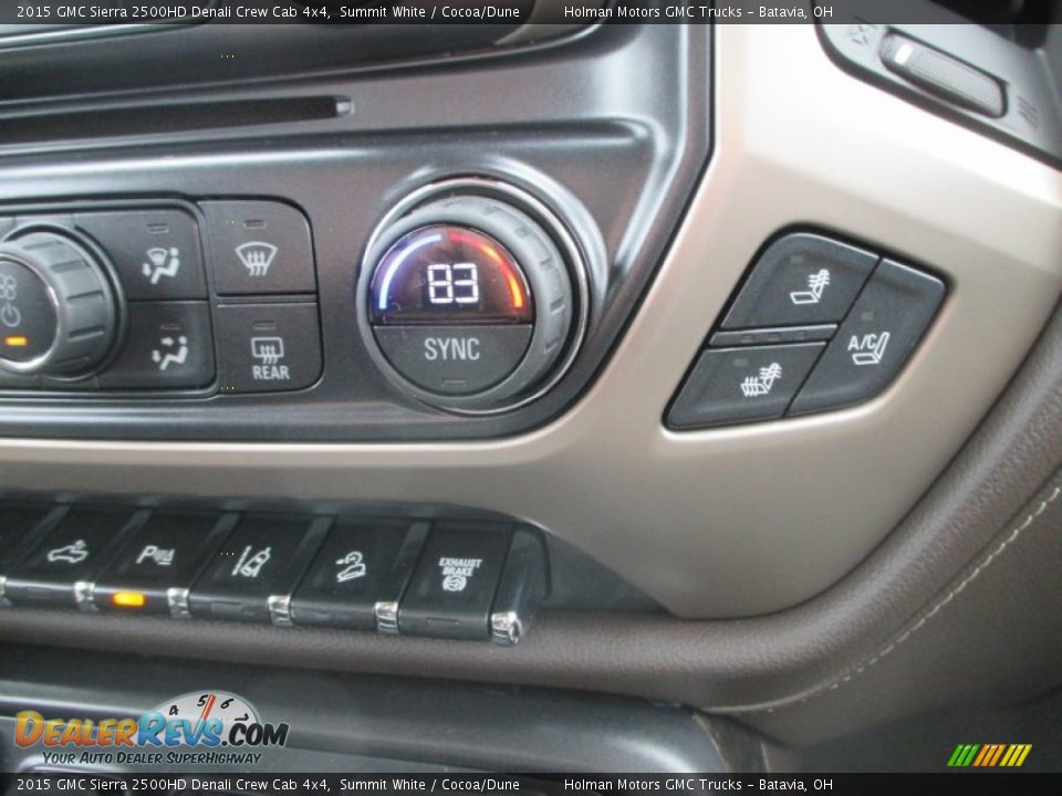 2015 GMC Sierra 2500HD Denali Crew Cab 4x4 Summit White / Cocoa/Dune Photo #18
