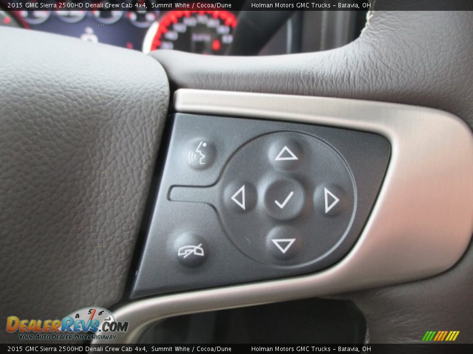 2015 GMC Sierra 2500HD Denali Crew Cab 4x4 Summit White / Cocoa/Dune Photo #24