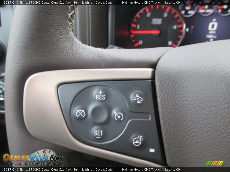 2015 GMC Sierra 2500HD Denali Crew Cab 4x4 Summit White / Cocoa/Dune Photo #25