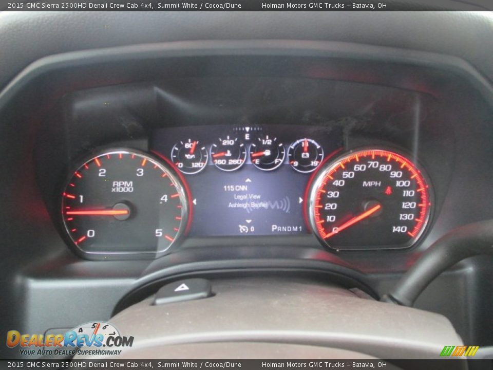 2015 GMC Sierra 2500HD Denali Crew Cab 4x4 Summit White / Cocoa/Dune Photo #28