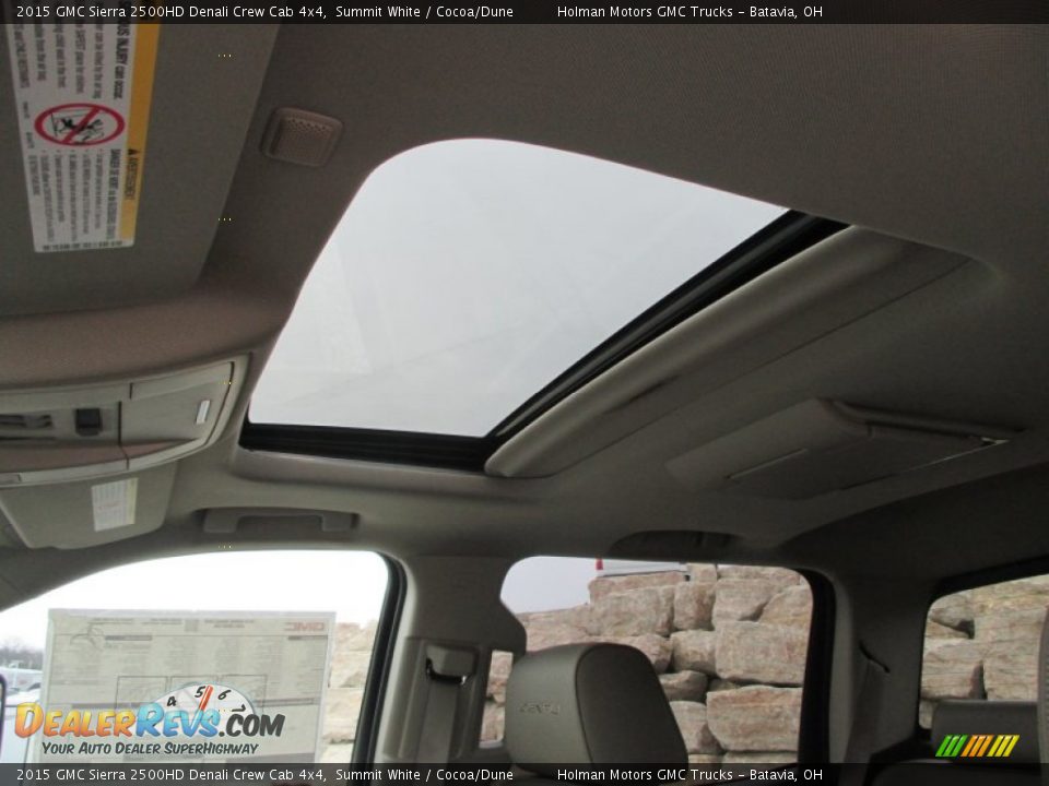2015 GMC Sierra 2500HD Denali Crew Cab 4x4 Summit White / Cocoa/Dune Photo #34