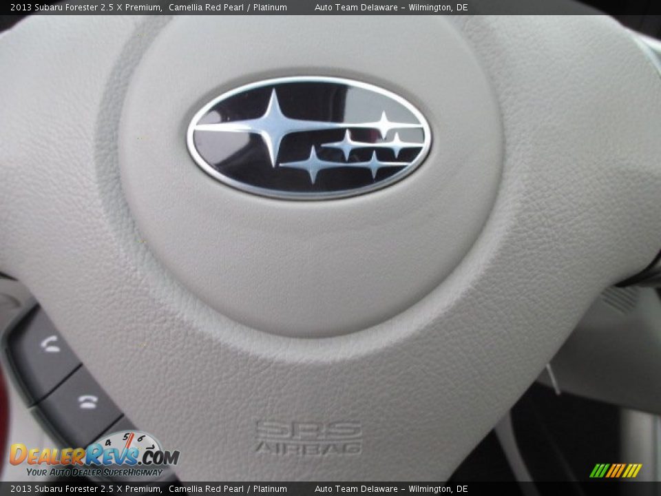 2013 Subaru Forester 2.5 X Premium Camellia Red Pearl / Platinum Photo #35
