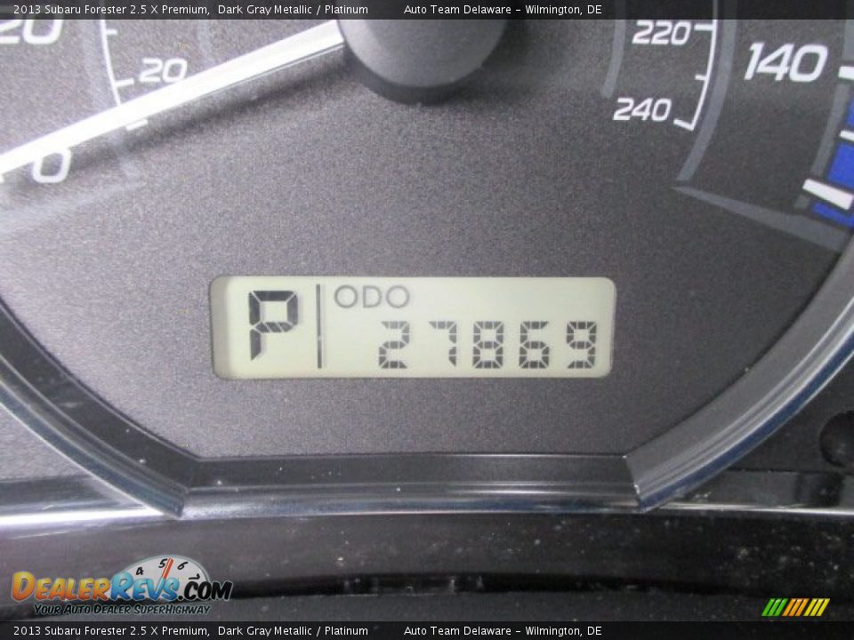 2013 Subaru Forester 2.5 X Premium Dark Gray Metallic / Platinum Photo #14