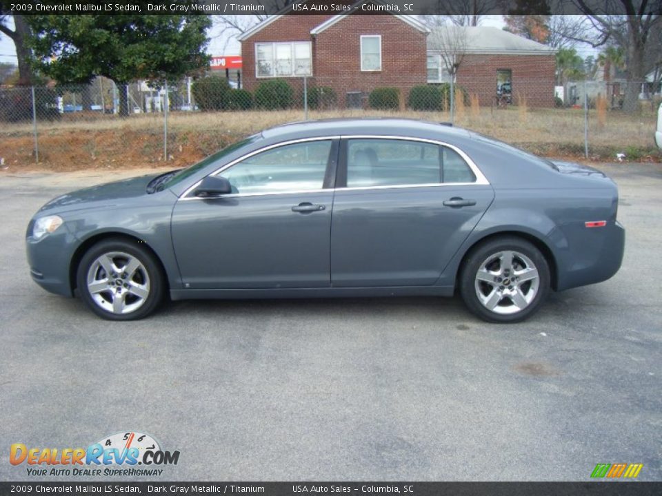 2009 Chevrolet Malibu LS Sedan Dark Gray Metallic / Titanium Photo #2