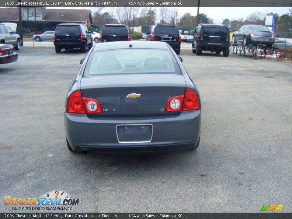 2009 Chevrolet Malibu LS Sedan Dark Gray Metallic / Titanium Photo #3