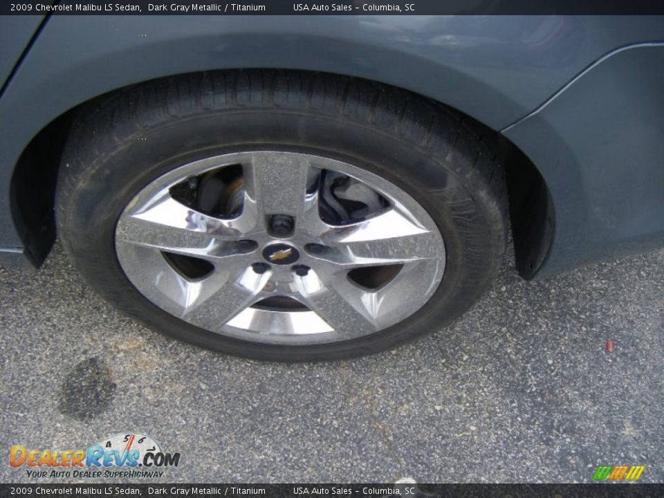 2009 Chevrolet Malibu LS Sedan Dark Gray Metallic / Titanium Photo #7