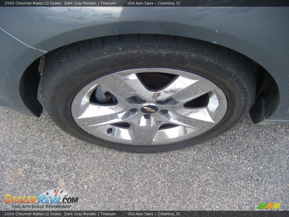2009 Chevrolet Malibu LS Sedan Dark Gray Metallic / Titanium Photo #8