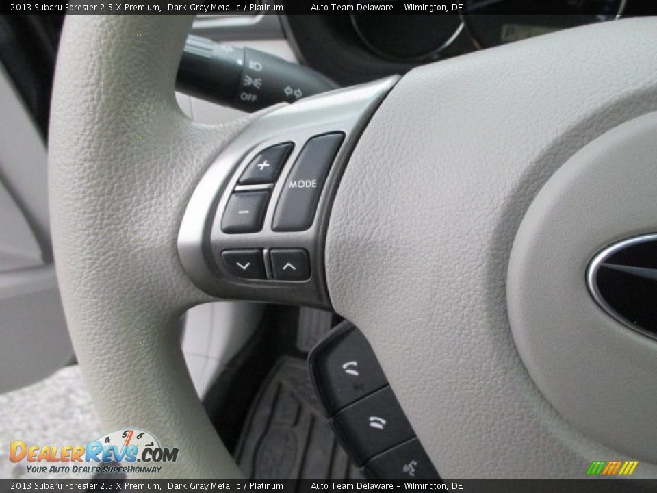 2013 Subaru Forester 2.5 X Premium Dark Gray Metallic / Platinum Photo #28