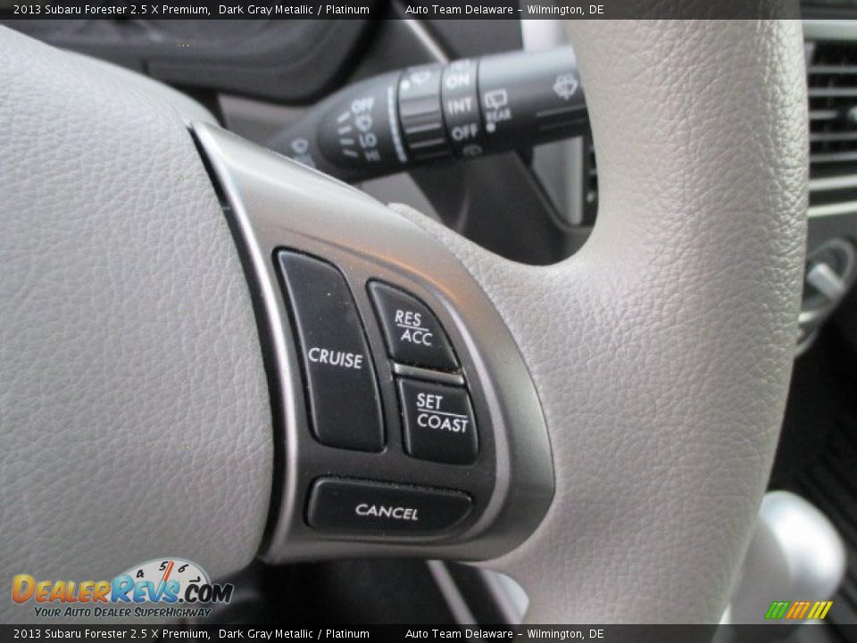 2013 Subaru Forester 2.5 X Premium Dark Gray Metallic / Platinum Photo #29
